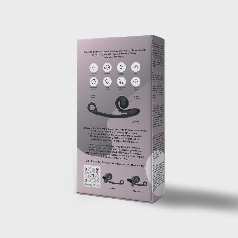 Vibromasseur Double Snail Vibe Curve - Noir 5