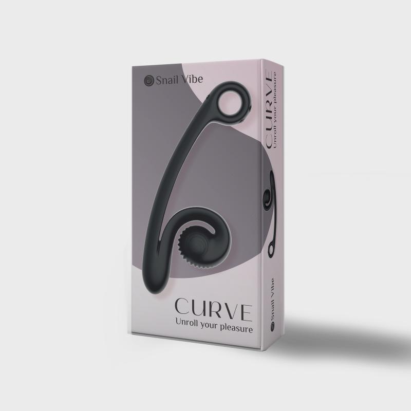 Vibromasseur Double Snail Vibe Curve - Noir 4