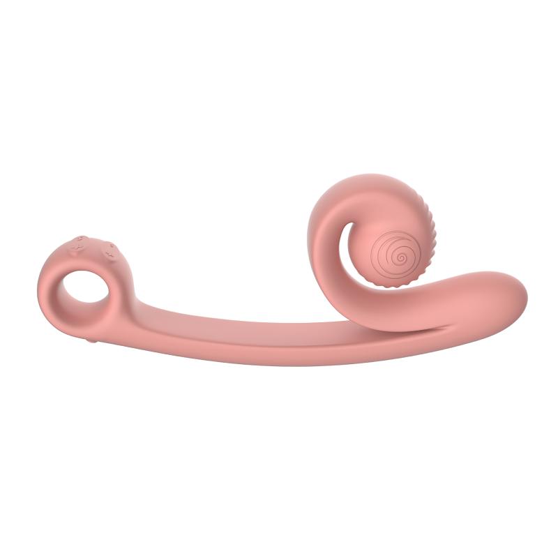 Image of Snail Vibe Curve Duo Vibrator - Pfirsichrosa