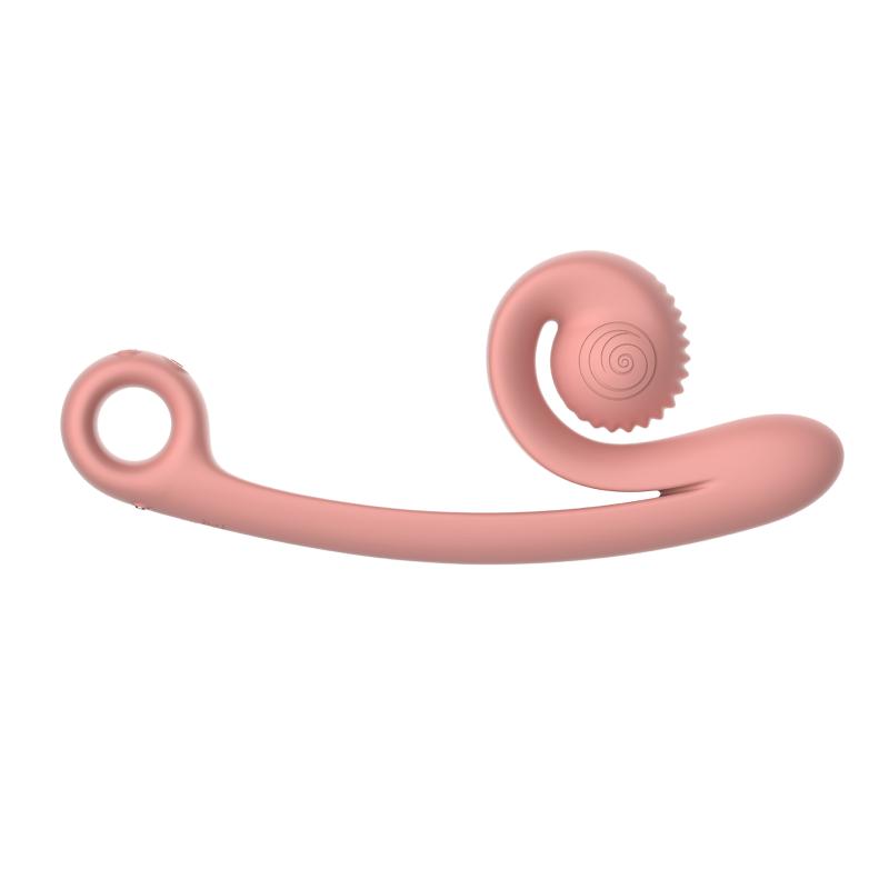 Vibromasseur Double Snail Vibe Curve - Rose Pêche 6