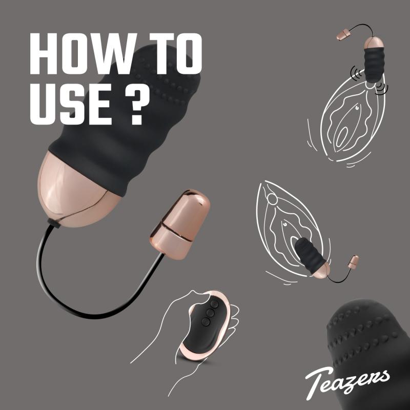 Thumbnail - Teazers »Ribbed« Vibro-Ei
