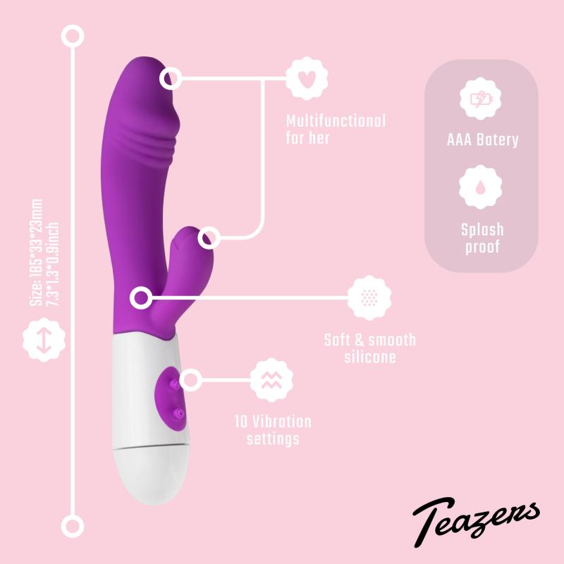 - Vibro rabbit réaliste - Violet 5