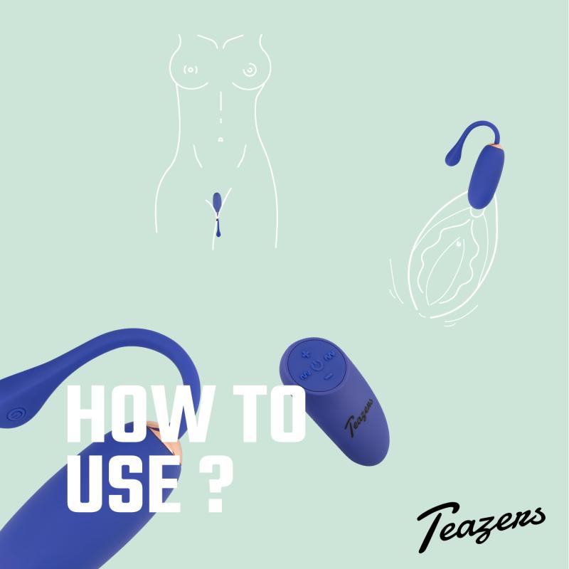 Œuf vibrant avec télécommande Teazers 2