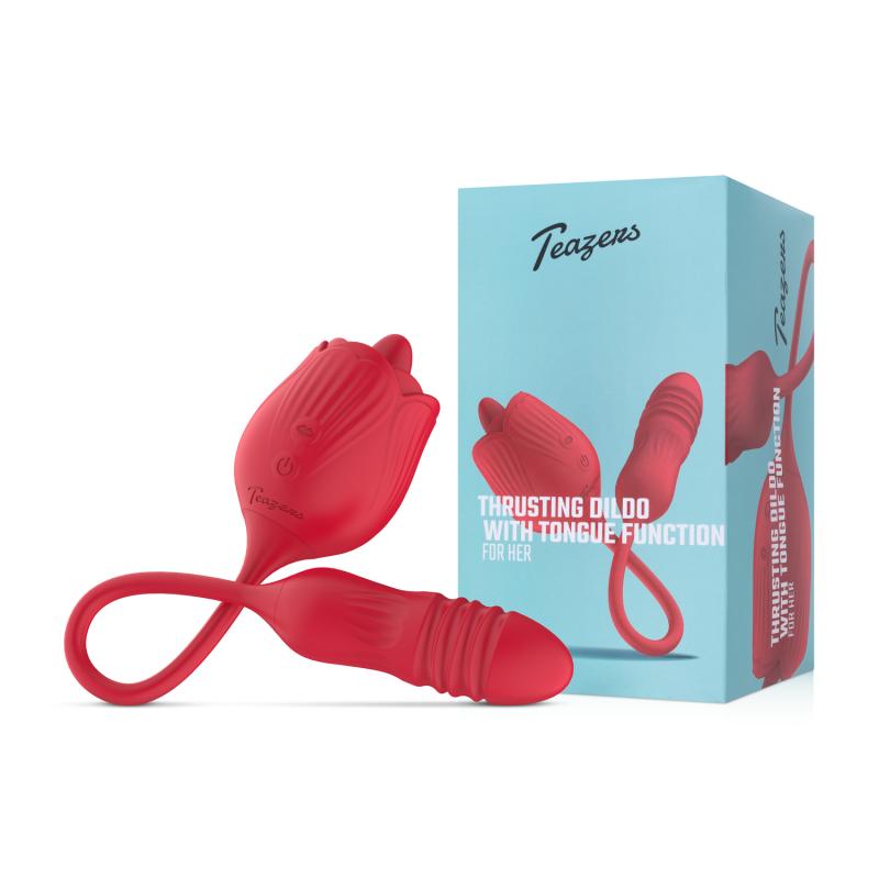 Teazers »Rose« Auflege- & Vibrator mit Stoßfunktion