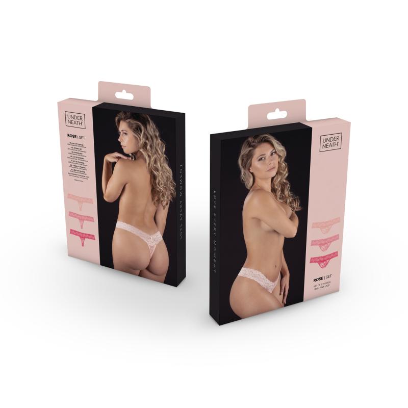 underneath-lot-de-3-strings-rose-rose