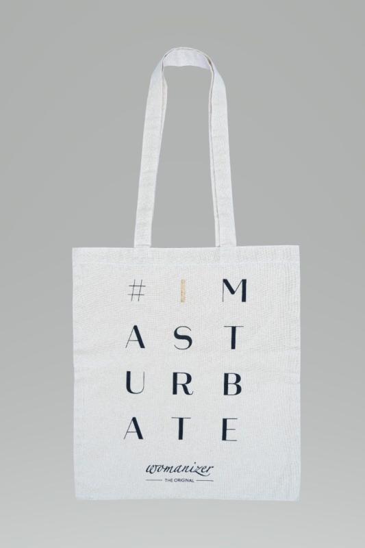 Image of Womanizer #IMasturbate organic tote bag - organic cotton