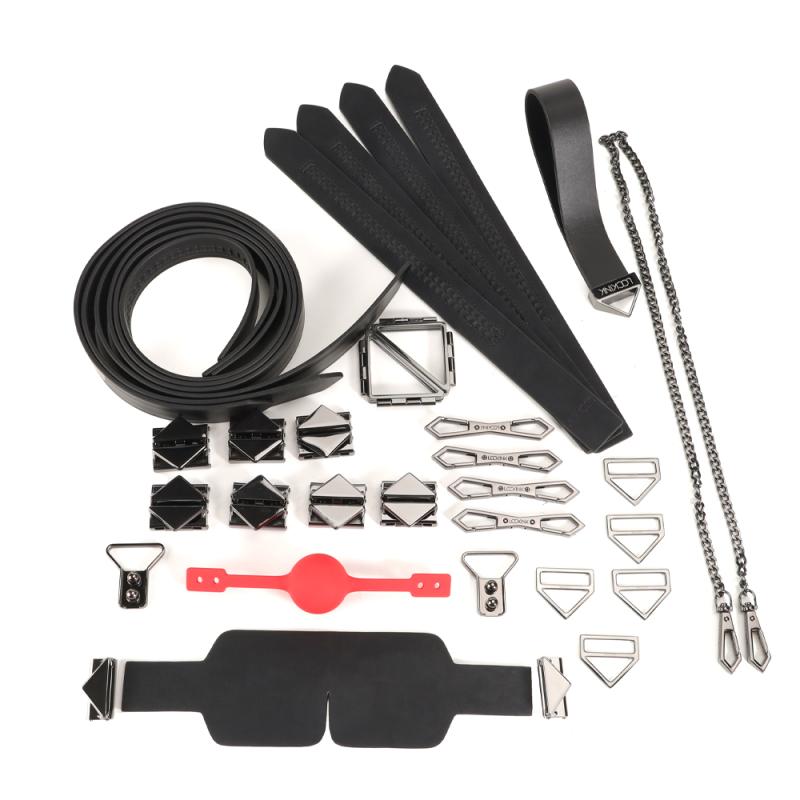 LOCKINK  Bondage & Restraint Set - negro