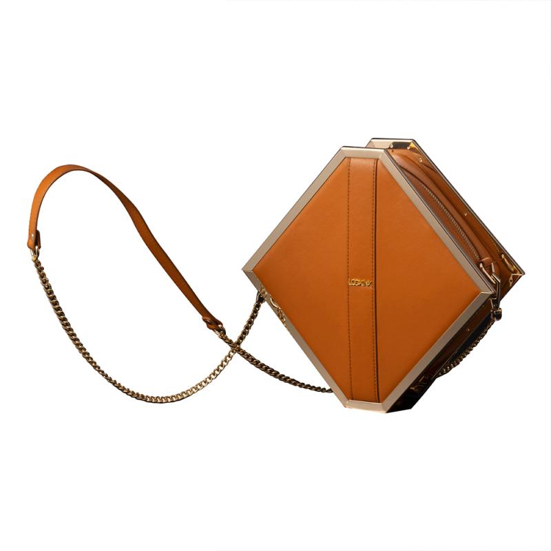 - Mysterious Square Kink Bag - brun 2